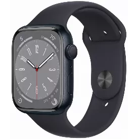 Умные часы Apple Watch Series 8 45 мм, Aluminium Case, midnight Sport Band S/M